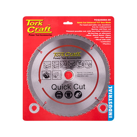 UNIVERSAL QUICK CUT TCT BLADE 250X60T 30-20-16