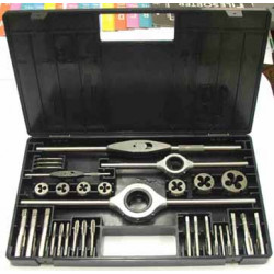 TAPand DIE SET M2-M18 110PC HSS M2