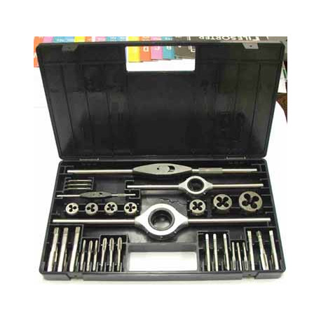 TAPand DIE SET M2-M18 110PC HSS M2